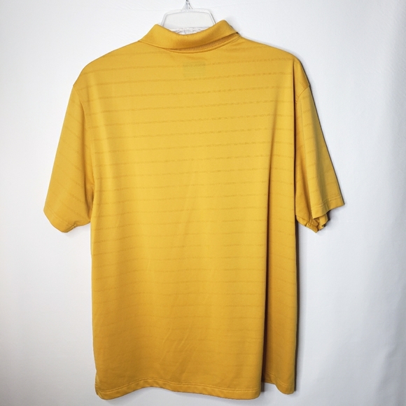 Grand Slam Performance Golf Polo Men's XXL Yellow Airflow Short Sleeve Shirt - Picture 4 of 10